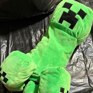 Green Pixel Creature Plush Toy